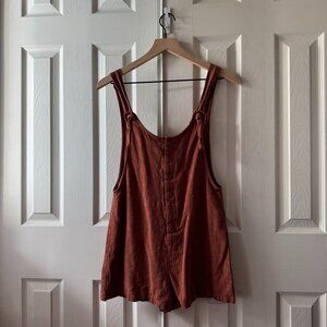 Forever 21 Rust Brown Romper